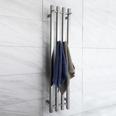 Elektrisk handdukstork 26x120x10cm | Rostfritt stål | RH04