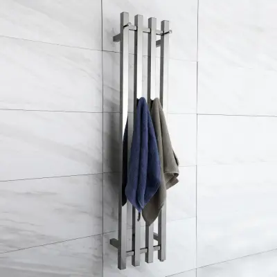 Elektrisk handdukstork 26x120x10cm | Rostfritt stål | RH04