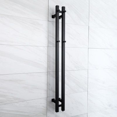 Elektrisk handdukstork 12x120x10cm | RH2B | Svart