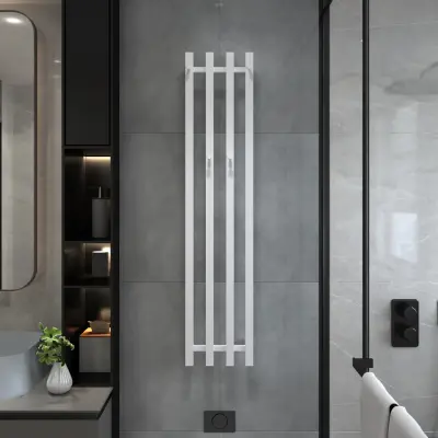 Elektrisk handdukstork 26x120x10cm | Vit