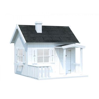 Lekstuga Otto 3,7 M² Shingel, Grundmålad Vit