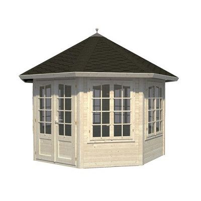 Lusthus - 7 Fönsterväggar Veronica 7 (9,4 M²) Shingel