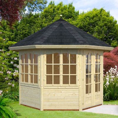 Lusthus - 4 Fönsterväggar Veronica 4 (6,9 - 9,4 M²) Papp, 6,9 M²