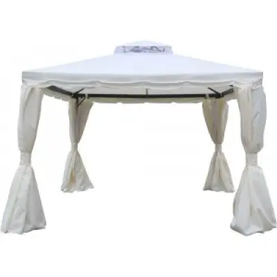 Lerhaga paviljongtak 3*3m  Vit - Övriga utemöbler, Utemöbler