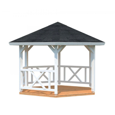 Paviljong Betty 9,0 - 25,0 M² Papp, Vit, 9,9 M²