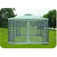 Pergola 3x3 med myggnät till uteplats | Beige