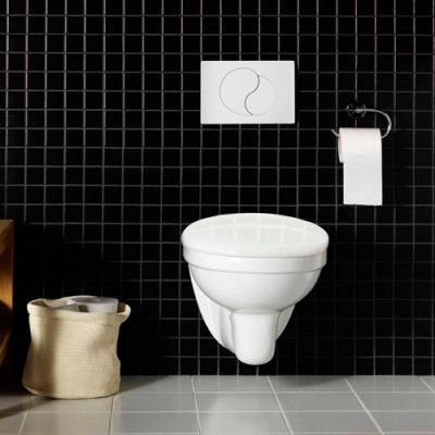 Toalettpaket Hafa Wall med WC-fixtur och Spolplatta