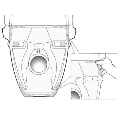 Dämpningslist Ifö till Vägghängda Toaletter