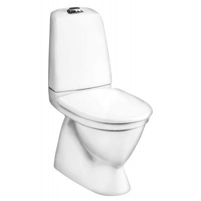 Gustavsberg Nautic 5500 - Golvstående toalettstol - Skruvmodell