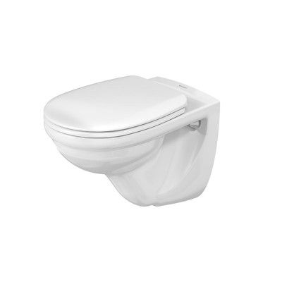 Vägghängd Toalettstol Duravit D-Code med Mjukstängande Hårdsits