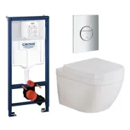 Vägghängd Toalettstol Grohe Euro Ceramic 39328 Komplett
