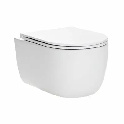 Vägghängd Toalettstol Macro Design Silent Rimless med Tornadospolning
