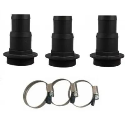 Pooltillbehör anslutningar 3x32/38mm Hecht för pool filter