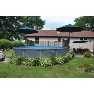 Bestway pool ovan mark Ø4,88m  132cm djup | Hydrium Stålväggspool Set (561CU)