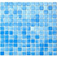 Glasmosaik Alttoglass Azul Claro Blå 2,5x2,5 cm