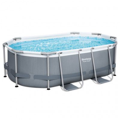 Bestway pool ovan mark 3,05x2m - 84cm djup | Power Steel Oval (5614A)