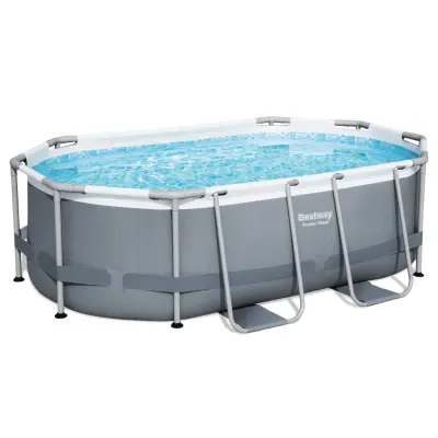 Bestway pool ovan mark 3,05x2m - 84cm djup | Power Steel Oval (5614A)