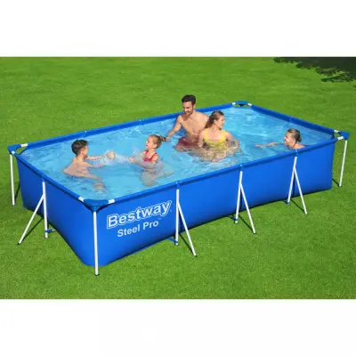 Bestway Barnpool ovan mark 4x2m - 81cm djup | Steel Pro (56405)