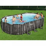 Bestway pool ovan mark 6,1x3,6m - 1,2m djup | Power Steel Oval (5611R)