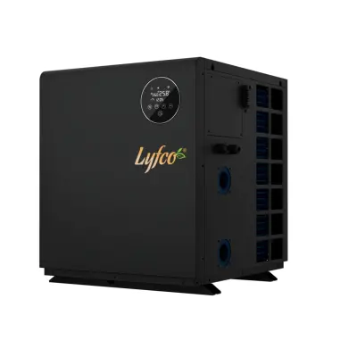 Poolvärmepump 7 kW Vertikal Inverter | WiFi-styrning, Panasonic-kompressor | Lyfco