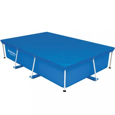 Rektangulärt poolöverdrag Flowclear | Blå - 2,59x1,7m