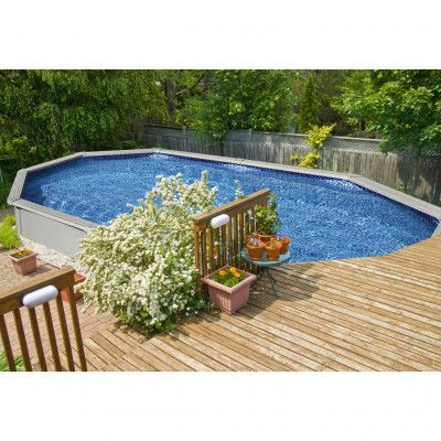 Bestway stålväggspool 5x3,6m - 1,2m djup | Hydrium Oval (56586)