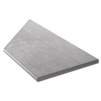Uteklinker Bricmate Z Limestone Grey Pool Inner Corner Right 30x60 cm