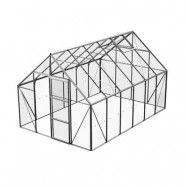 Växthus Bruka Aluminium Glas, Nej, 9,9 m²