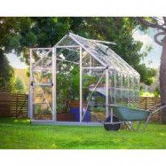 Canopia Harmony Växthus i Polykarbonat 5,7 m² - Silver/klarglas