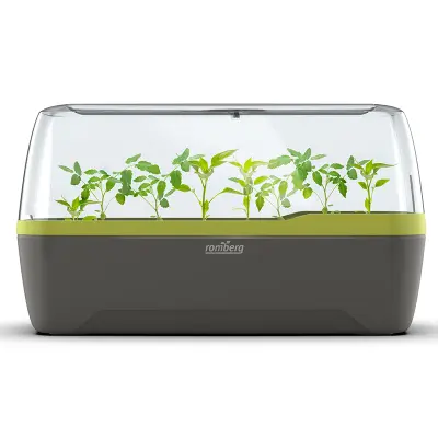 Drivhus för odling i hydrokultur, antracit