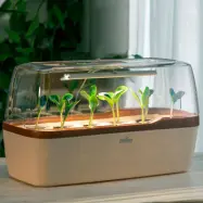 Drivhus för odling i hydrokultur LED, beige