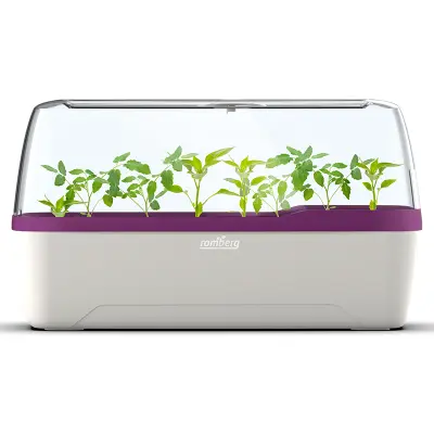 Drivhus för odling i hydrokultur, vit