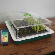 Drivhus Vitopod small undervärme, stort drivhus 55,5x54,5x24 cm med undervärme