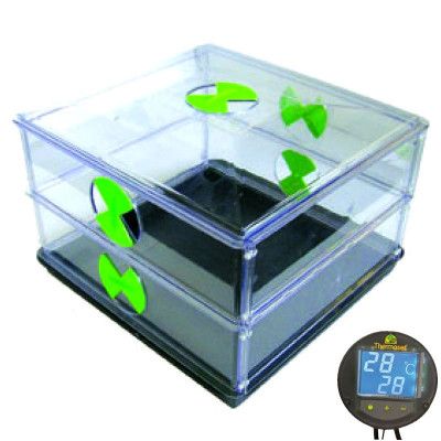 Drivhus Vitopod, small med undervärme dubbel höjd