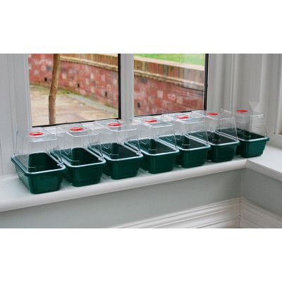 Minidrivhus mini 7-pack, grön