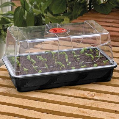 Minidrivhus stor, svart