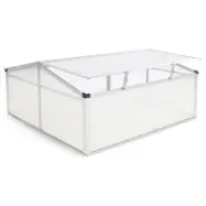 Miniväxthus 100x100cm | Kanalplast | Aluminiumram