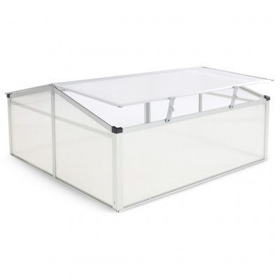 Miniväxthus 100x100cm | Kanalplast | Aluminiumram