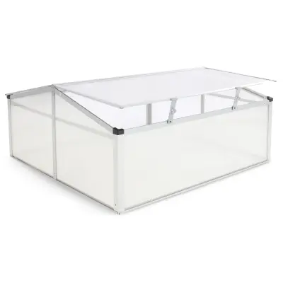 Miniväxthus 100x100cm | Kanalplast | Aluminiumram