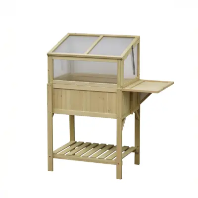 Miniväxthus 102×50×120 cm | För balkong&trädgård | Trä