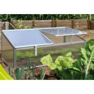 Miniväxthus 108x56cm | Kanalplast | Aluminiumram