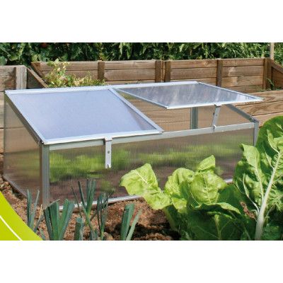 Miniväxthus 108x56cm | Kanalplast | Aluminiumram