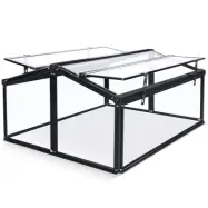 Miniväxthus för balkong | 4mm säkerhetsglas | Svart