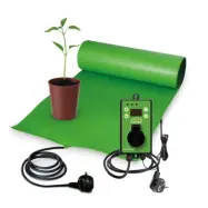Värmematta 40x120 cm, 85 W, vattensäker, jämn värme, perfekt för miniväxthus, lätt att förvara.