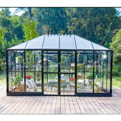 Gazebo 12 m² | 4 mm säkerhetsglas | Hållbar och stilren konstruktion