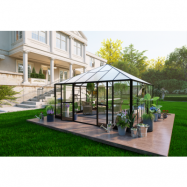 Gazebo 17,6m² | Stort premiumväxthus| Stormgaranti | 4 mm säkerhetsglas