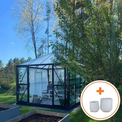 Gazebo Kvadratisk 8,7 m² | 5 års stormgaranti | Premium