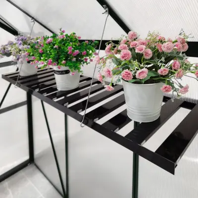 Hylla till växthus |  Vägghängd | Svart