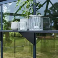 Svarta hyllkonsoller 25 cm för växthus Juliana - Konsoll