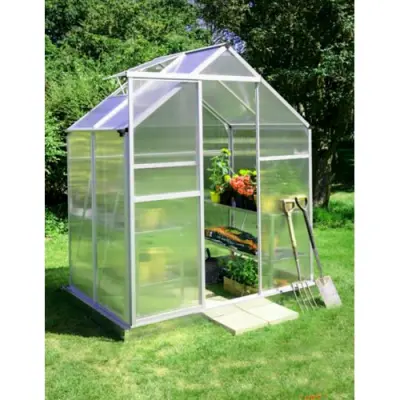 Litet växthus 2,2m² | Hög odlingshöjd | Kanalplast